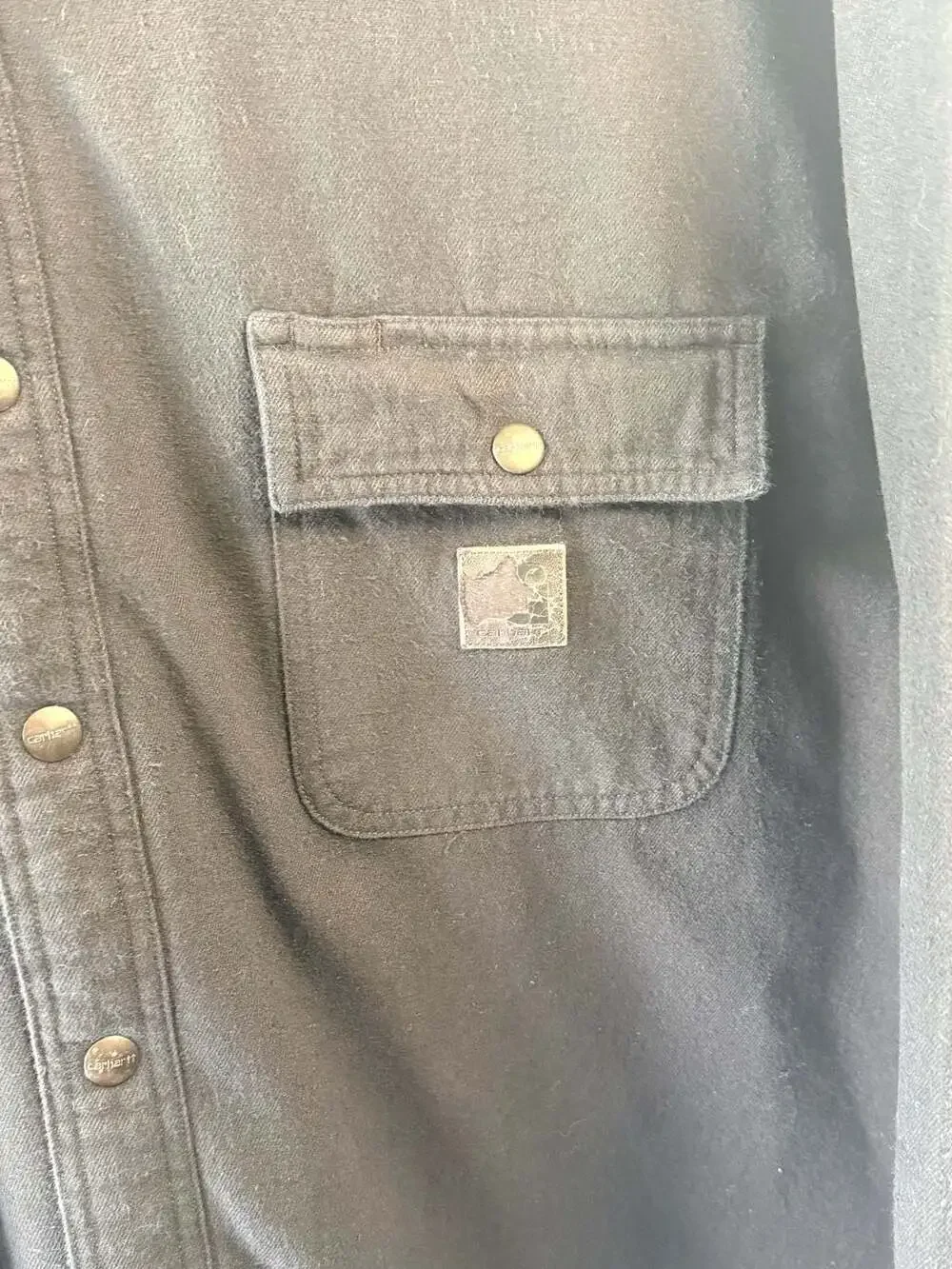 Carhartt Men's Quilted Lined Duck Canvas Shirt Jacket 2XL
